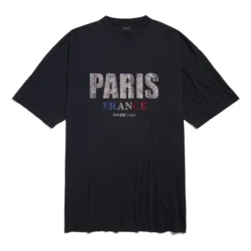 Paris Strass T-Shirt Dress “Black” 777750TRVL71000