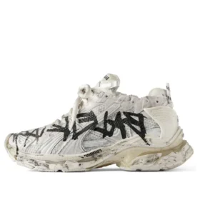 Runner Graffiti Sneaker “White Black” 772774W3RBQ9010