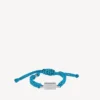 Saint-germain lace bracelet in turquoise/black/green/shiny silver