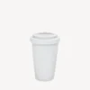Seoul coffee cup in white/black