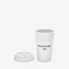 Seoul coffee cup in white/black