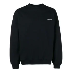 Small Contrast Logo Print Crewneck Sweatshirt “Black White” 556147TYK271000 Small Contrast Logo Print Crewneck Sweatshirt “Black White” 556147TYK271000