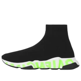 Speed Graffiti Sneakers “Black Knit Fluo Green Graffiti Sole Unit” 605972W05GY1935 Speed Graffiti Sneakers “Black Knit Fluo Green Graffiti Sole Unit” 605972W05GY1935