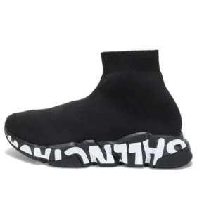 Speed Graffiti Sneakers “Black Knit White Graffiti Sole Unit” 605942W2DB71006 Speed Graffiti Sneakers “Black Knit White Graffiti Sole Unit” 605942W2DB71006
