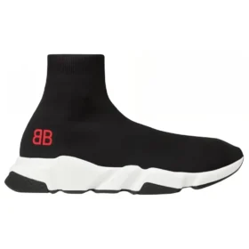Speed Sneakers “Black Knit with Red BB Logo” 514218W05G01000 Speed Sneakers “Black Knit with Red BB Logo” 514218W05G01000