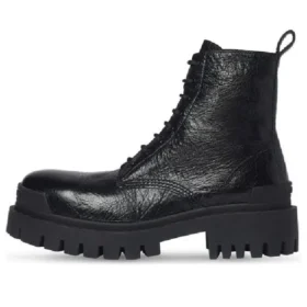 Strike Lace Up Boots “Black Lambskin” 590974WAD401000 Strike Lace Up Boots “Black Lambskin” 590974WAD401000