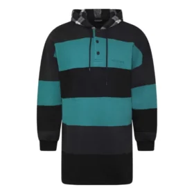 Striped Oversized Hoodie “Green Black” 556137TDV325567 Striped Oversized Hoodie “Green Black” 556137TDV325567