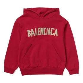 Tape Type Cotton Hoodie “Red” 682019TOVB36400 Tape Type Cotton Hoodie “Red” 682019TOVB36400