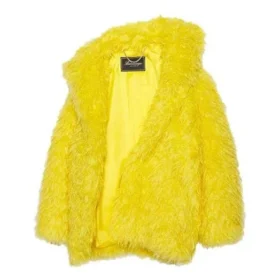 Unisex FW21 Faux Fur Jacket Yellow 663000TKQ077200