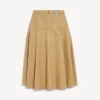 Women’s a-line cotton skirt in camel
