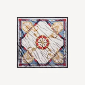 Women’s ai scarf in beige/light blue