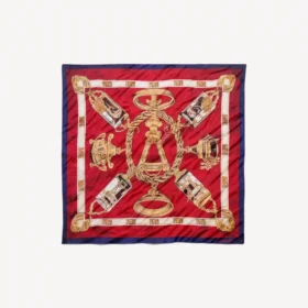 Women’s ai scarf in burgundy/gold