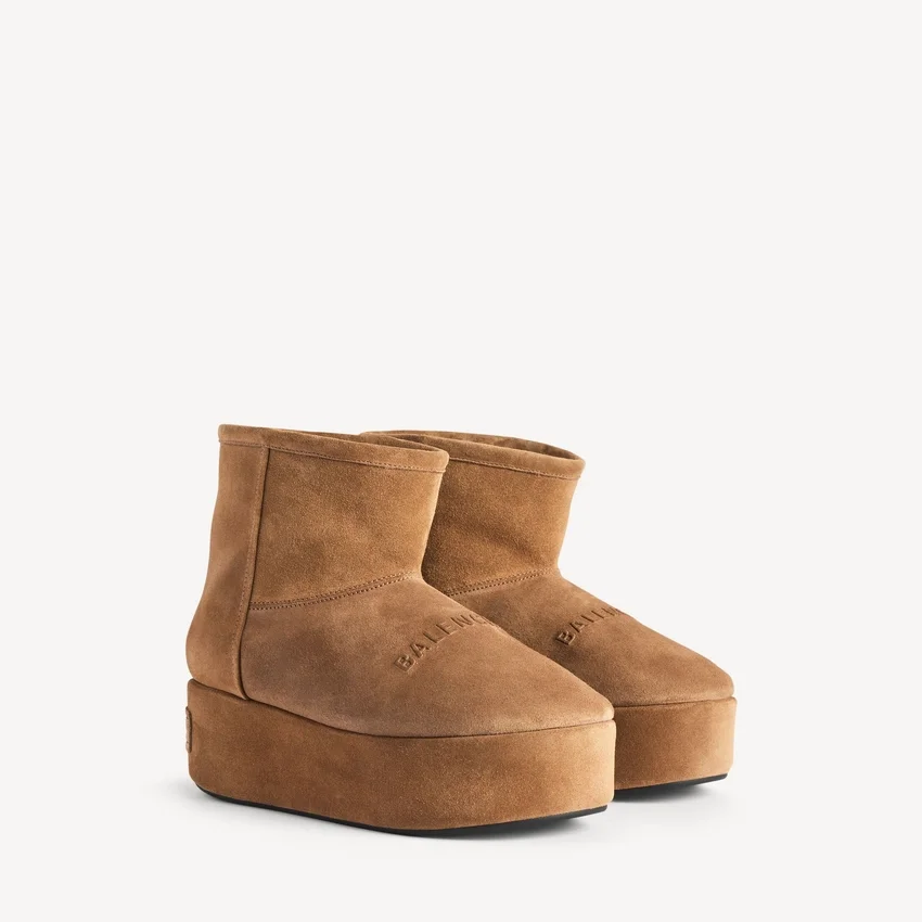 Women’s alaska platform bootie in brown/white Women’s alaska platform bootie in brown/white