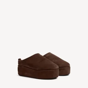 Women’s alaska soft platform mule in light espresso Women’s alaska soft platform mule in light espresso