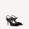 Women’s avenue bow sandal in black/silver Women’s avenue bow sandal in black/silver