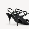 Women’s avenue bow sandal in black/silver Women’s avenue bow sandal in black/silver