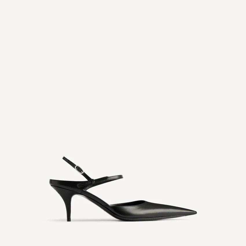 Women’s avenue bow slingback in black/silver Women’s avenue bow slingback in black/silver