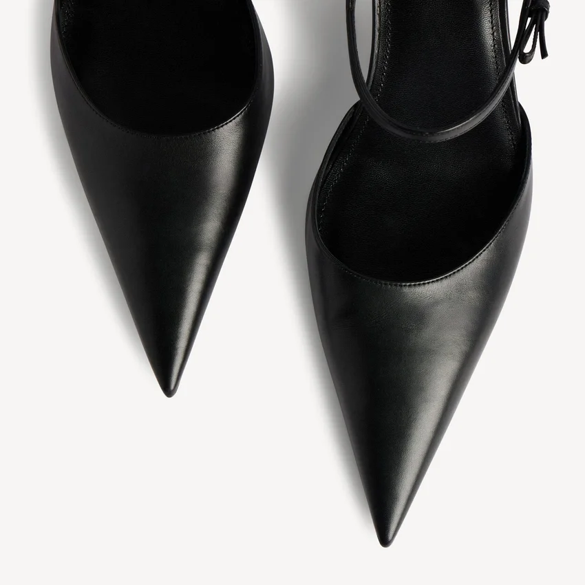 Women’s avenue bow slingback in black/silver Women’s avenue bow slingback in black/silver