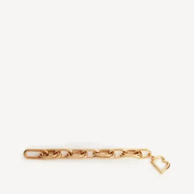 Women’s b link bracelet in shiny gold