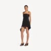 Women’s babydoll strap dress in black