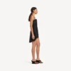 Women’s babydoll strap dress in black