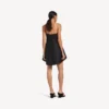 Women’s babydoll strap dress in black