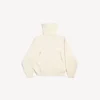 Women’s back-to-front high neck sweater in off white Women’s back-to-front high neck sweater in off white