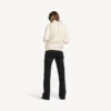 Women’s back-to-front high neck sweater in off white Women’s back-to-front high neck sweater in off white