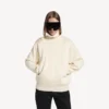 Women’s back-to-front high neck sweater in off white Women’s back-to-front high neck sweater in off white