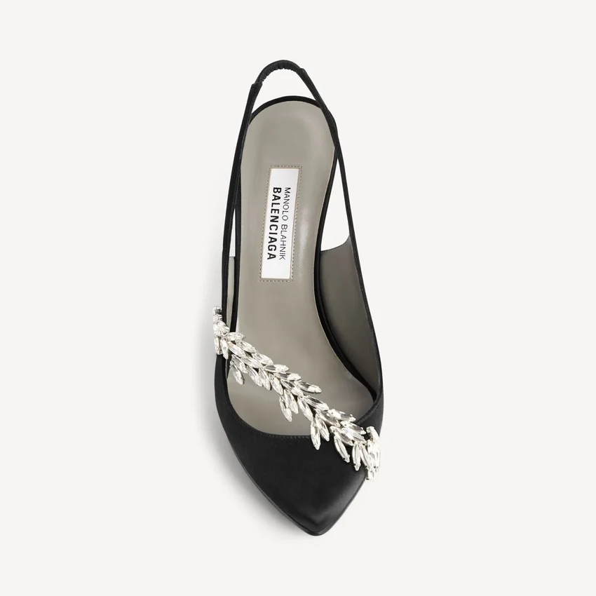 Women’s balenciaga | manolo blahnik slingback in black Women’s balenciaga | manolo blahnik slingback in black