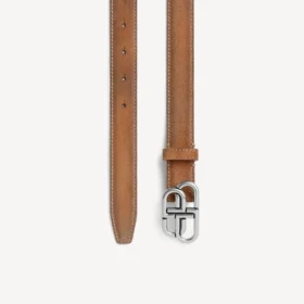 Women’s bb thin belt in camel