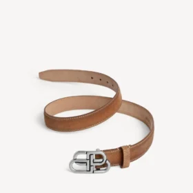 Women’s bb thin belt in camel
