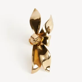 Women’s bloom pinky ring in shiny gold