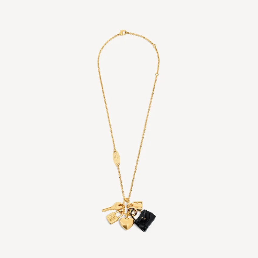 Women’s carousel rodeo collector necklace in gold/black Women’s carousel rodeo collector necklace in gold/black