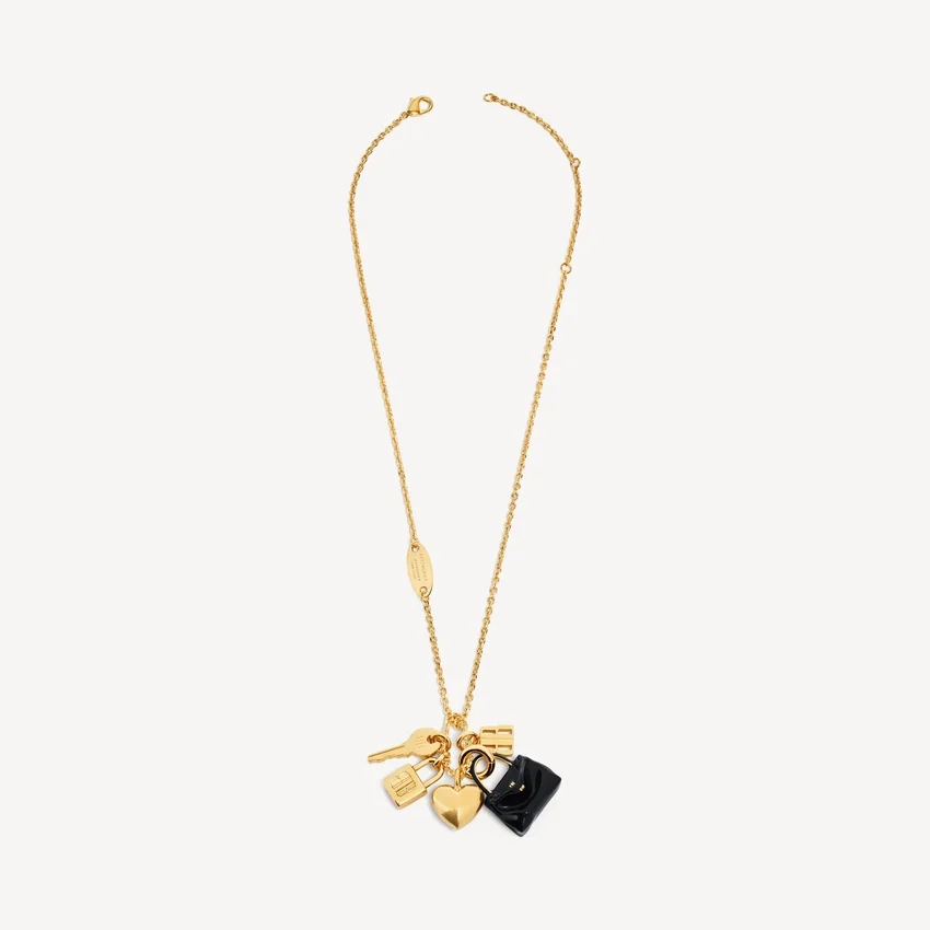 Women’s carousel rodeo collector necklace in gold/black Women’s carousel rodeo collector necklace in gold/black