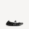 Women’s city ballerina in black/silver