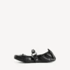 Women’s city ballerina in black/silver