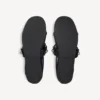 Women’s city ballerina in black/silver
