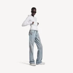 Women’s city straight pants in light blue Women’s city straight pants in light blue