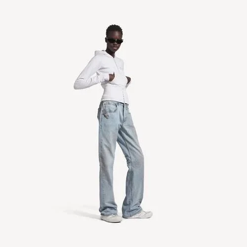 Women’s city straight pants in light blue Women’s city straight pants in light blue
