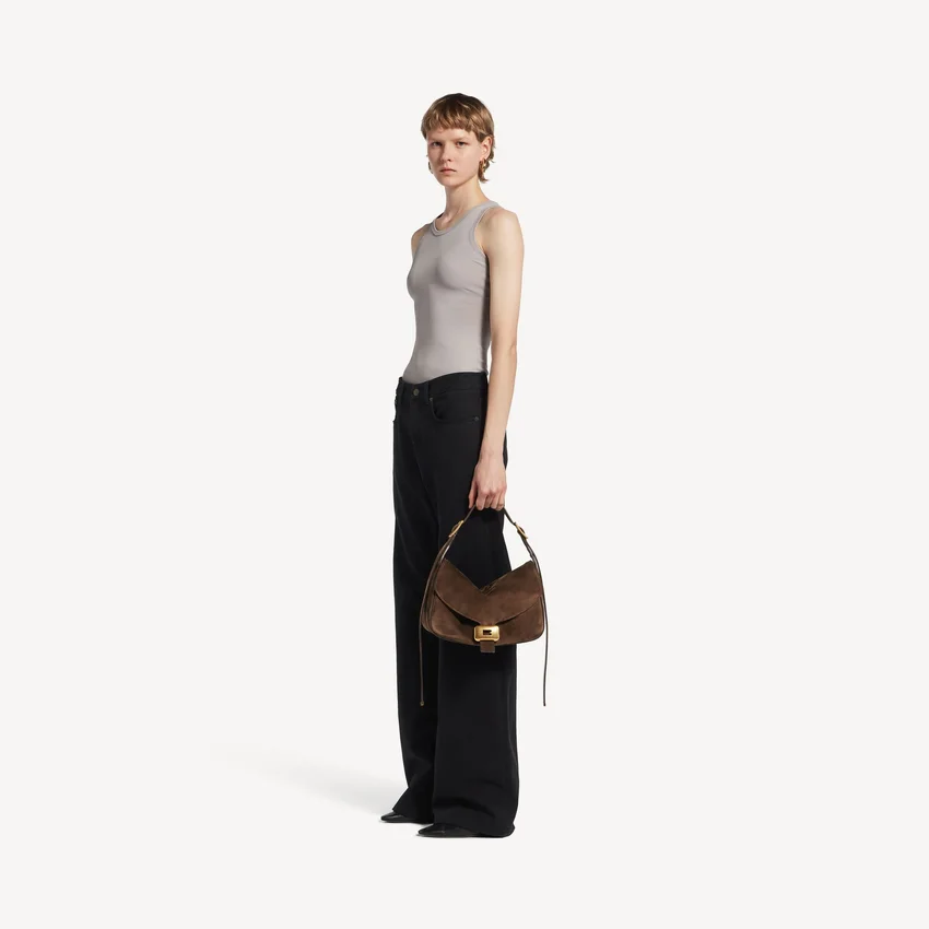Women’s clicca shoulder bag medium in muscade Women’s clicca shoulder bag medium in muscade