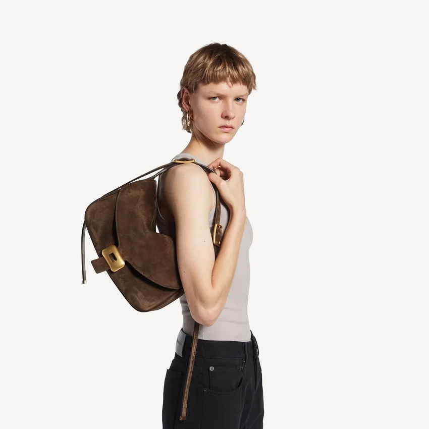 Women’s clicca shoulder bag medium in muscade Women’s clicca shoulder bag medium in muscade