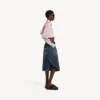 Women’s cropped shirt in dusty pink