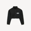 Women’s cropped tracksuit jacket in black Women’s cropped tracksuit jacket in black