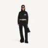 Women’s cropped tracksuit jacket in black Women’s cropped tracksuit jacket in black