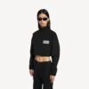 Women’s cropped tracksuit jacket in black Women’s cropped tracksuit jacket in black