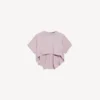 Women’s cropped train top in dusty pink