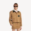 Women’s cropped workwear jacket in beige Women’s cropped workwear jacket in beige