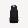 Women’s draped top in black Women’s draped top in black
