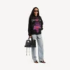 Women’s dream zip-up hoodie in black Women’s dream zip-up hoodie in black
